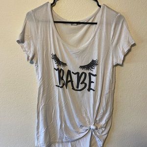 Eyeshadow, black and white babe, T-shirt